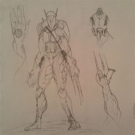 Alien Cyborg Concept by amasaharward on DeviantArt