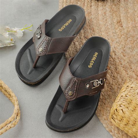 Buy Healers Brown Casual Slipper For Men CSS-28E By Liberty