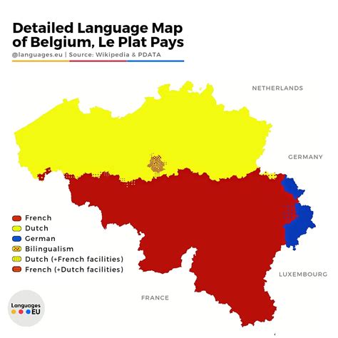 Belgium Language Map