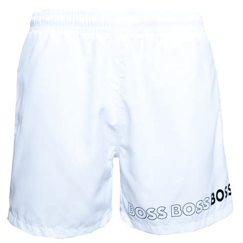 Hugo boss shorts white online