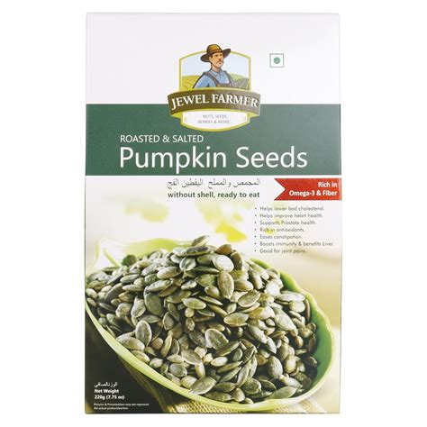 Jewel Farmer Pumpkin Seeds 220gm : Amazon.in: Grocery & Gourmet Foods