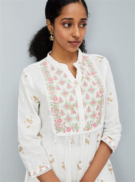 Buy Women Embroidered A-Line Kurta Online at just Rs. 899.0 ...