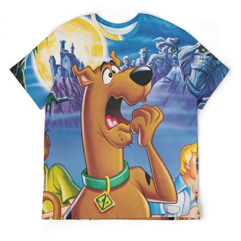 Cartoon Scooby Doo Unisex Short Sleeve T Shirt Daily Novelty 3D Printed ...