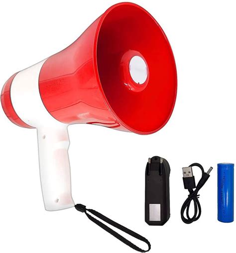 Qaz Portable Handheld Megaphone Loud Speaker Recording Speaker USB & SD ...