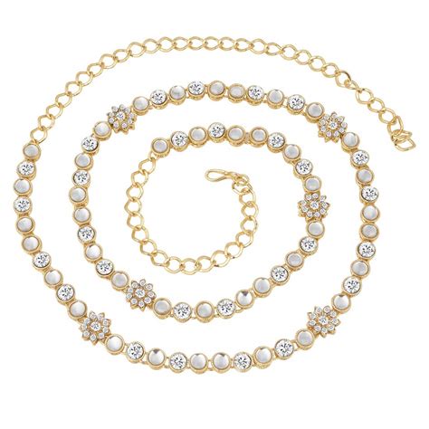 I Jewels Gold Plated Traditional Ethnic Kundan And Stone Studded ...