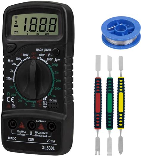 Crafts Haveli Multimeter 830, Soldering Wire & 3Pc Spudger Set Digital ...