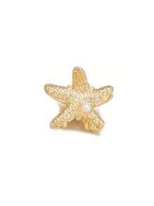 2pcs Retro Metal Ocean Themed Hair Clips For Women - Starfish, Shell ...