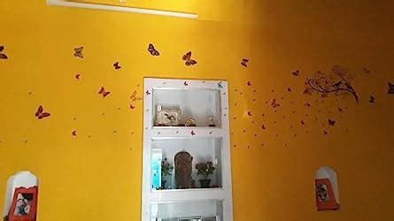DecorVilla Vinyl Film Butterfly Tree Birds Wall Sticker for Living Room ...