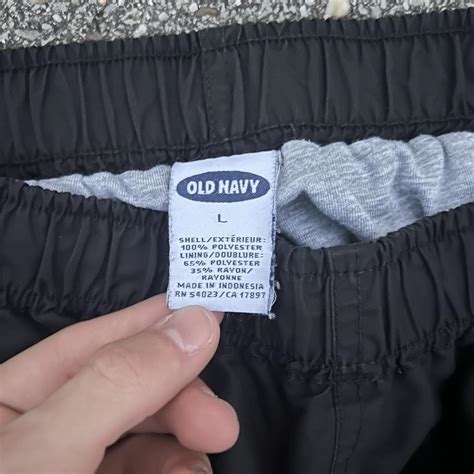 Insanely baggy 90s full zip up old navy track pants.... - Depop