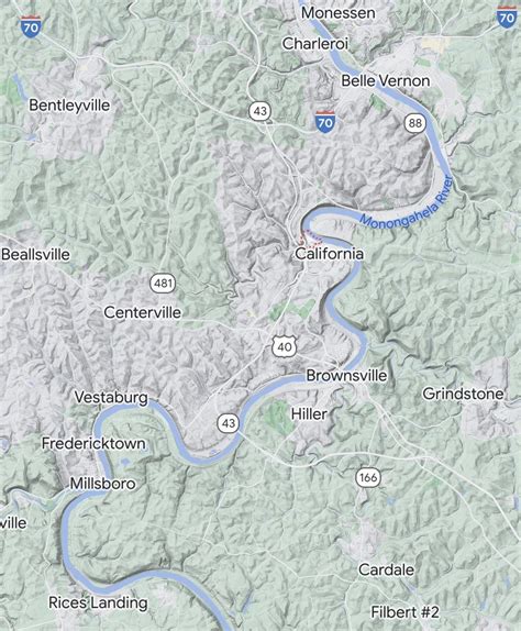 Why is Coal Center, PA, a small community on the Monongahela river so ...