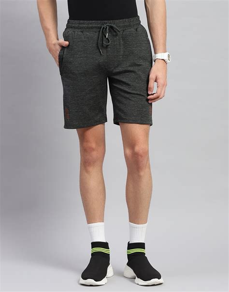 Buy Men Olive Solid Regular Fit Bermuda Online in India - Monte Carlo