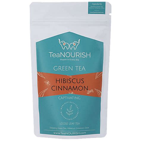 Buy TeaNOURISH Hibiscus Cinnamon Green Tea - Rich In Antioxidants, No ...