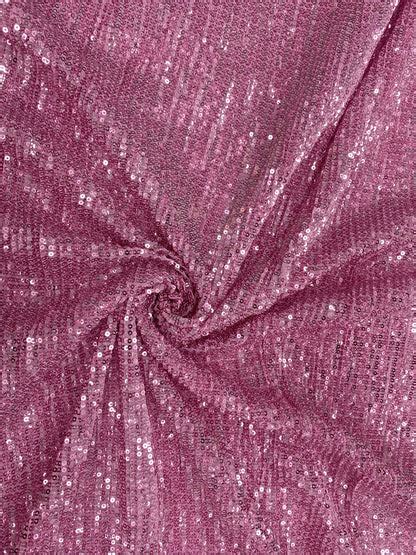 Gorgeous Classic Eye Catching Pink Sequin Fabric – banaraswala.fabric