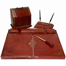 Leather Desk Accessories by Vintage Italian Leather Desk Accessories For Sale At Leather Desk Accessories