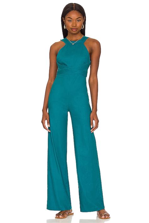 House of Harlow 1960 x REVOLVE Landry Jumpsuit in Deep Lake | REVOLVE