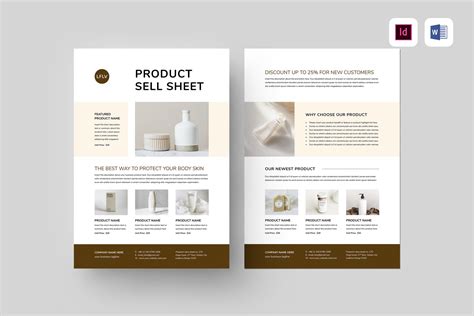 Product Sell Sheet | Flyer Templates ~ Creative Market