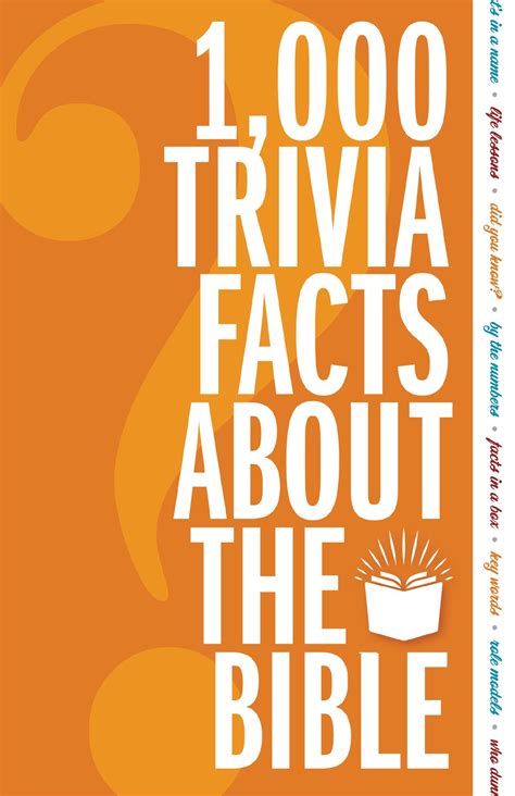 1,000 Trivia Facts About The Bible - The Open Door Bookstore 1,000 ...