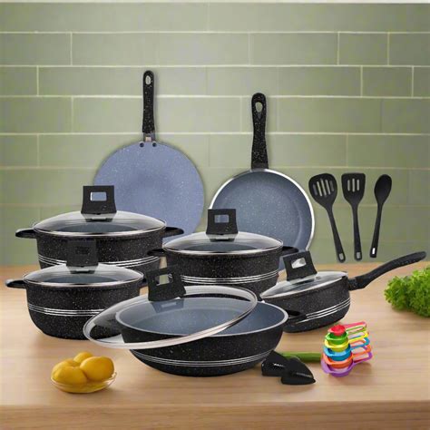 Chef Die Cast 18 Pcs Nonstick Cookware Set - Majestic Chef – Chef Cookware