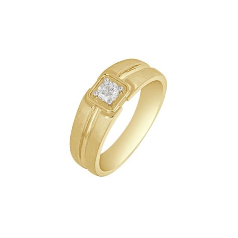 Buy Subtle 18KT Yellow Gold Men's Finger Ring WMR23014 Online at ORRA.