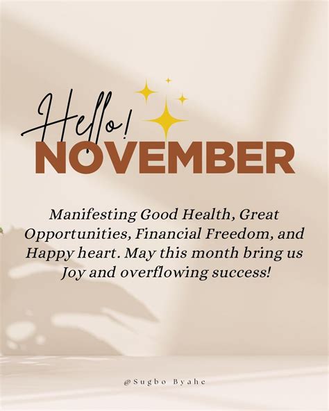 Hello November Picture