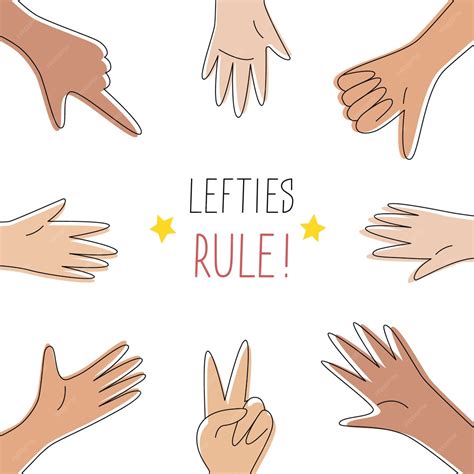 Bannière de concept de règle de gauchers. 13 août, célébration de la ...
