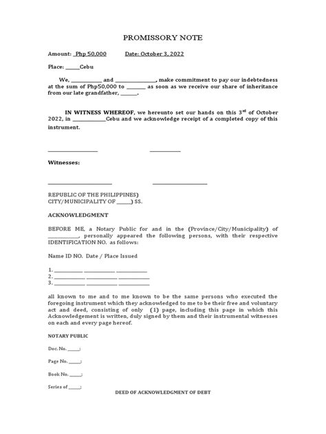 Promissory Note Pay Off 的图像结果