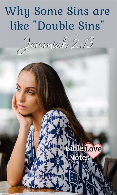 Bible Love Notes: Why Some Sins Are "Double Sins"