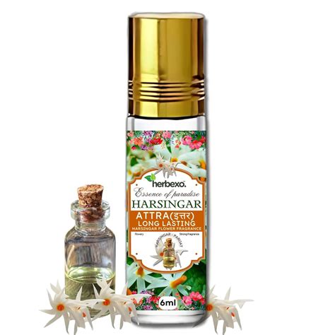 Harsingar Attar, Pure and Natural Flower Essence, Alcohol-free, Long ...