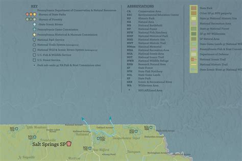 Pennsylvania State Parks & Public Land Map 24x36 Poster - Best Maps Ever