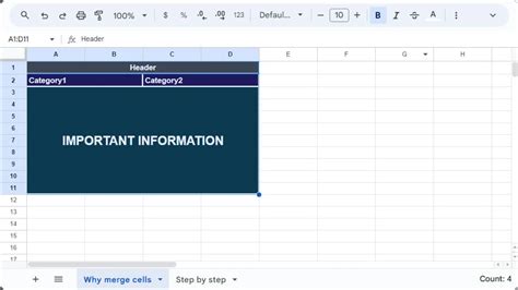How to merge cells in Google Sheets - Sheetgo