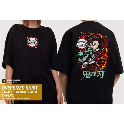 Anime Shirt - Demon Slayer - Tanjiro - OVERSIZED | Shopee Philippines