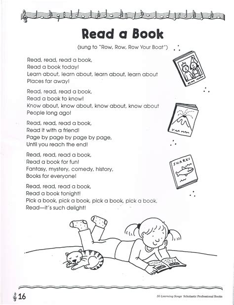 Reading Song | English poems for kids, Poetry for kids, Reading poems