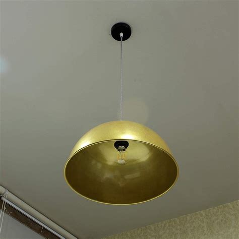 Craftter 16 inch Dia Gold Color Metal Pendant Lamp Hanging Light Decor ...