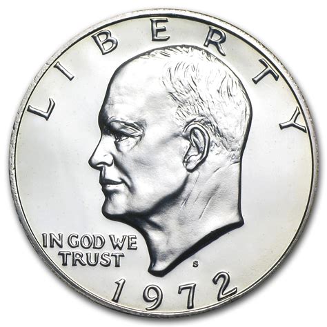 1972-S 40% Silver Eisenhower Dollar Gem Proof - Walmart.com