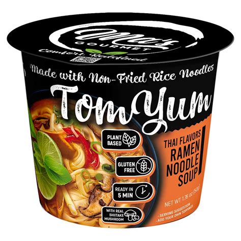 Amazon.com : Ma’s Gourmet Instant Rice Ramen Style Noodle Cup | Thai ...