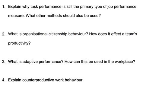 Image result for Task Performance Types