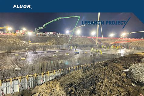 Lilly LP2 Concrete Pour Completed - Lebanon Project