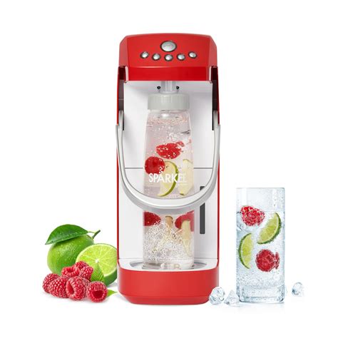 Buy Spärkel Beverage System | Cherry Red Sparkling Water Maker that Uses Fresh, Natural ...