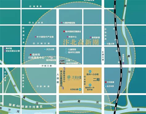 宿州高新区规划图,宿州2030规划图,宿州高铁西站规划图_大山谷图库