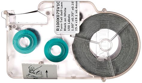 Panduit R100X125V1C P1 Cassette Turn-Tell Self-Laminated Label, Vinyl ...