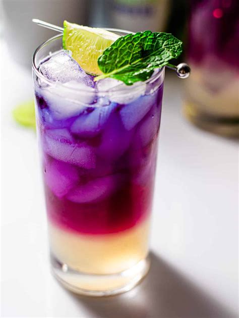 Butterfly Pea Flower Tea Mocktail Recipe - My Mocktail Forest