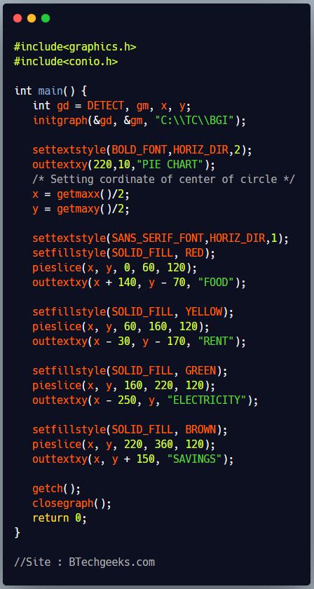 Image result for Graphics Program in C