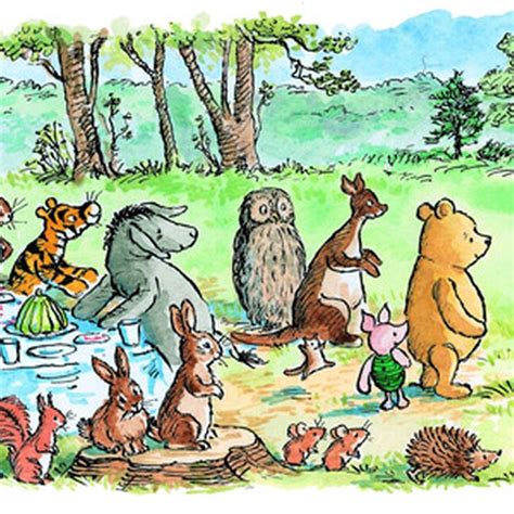 Classic Winnie The Pooh Picture at Beau Caffyn blog