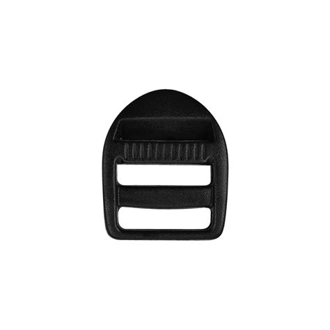 Black 25mm Ladder Lock Slider Strap Webbing Adjustable Plastic Buckle ...