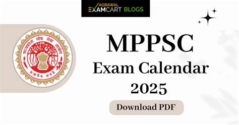 MP Exam Calendar 2025 Released Download PDF