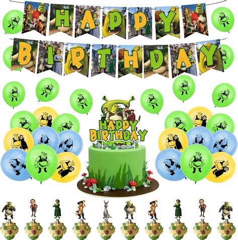 Party Supplies Shrek Cake Topper Shrek Birthday Decorations Shrek ...