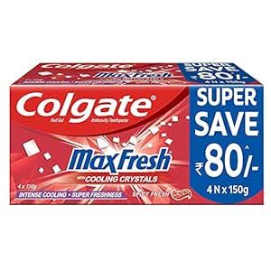 Buy Colgate MaxFresh Anticavity Toothpaste Gel, Spicy Fresh - 600gm ...