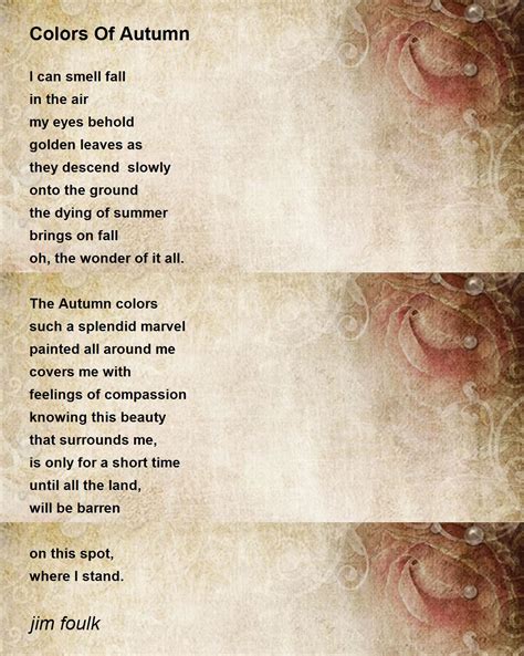 13 autumn poetry short