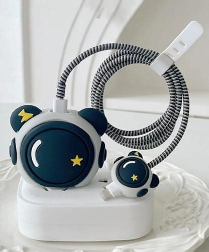 Prolet Cable Protector with 3D Cute Pattern for iPhone Charger only 18W ...