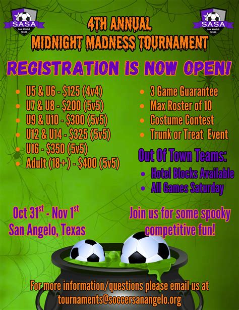 Tournaments :: San Angelo Soccer Association